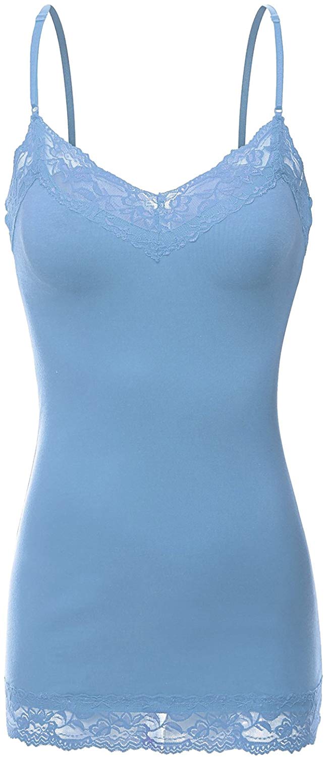royal blue lace tank top