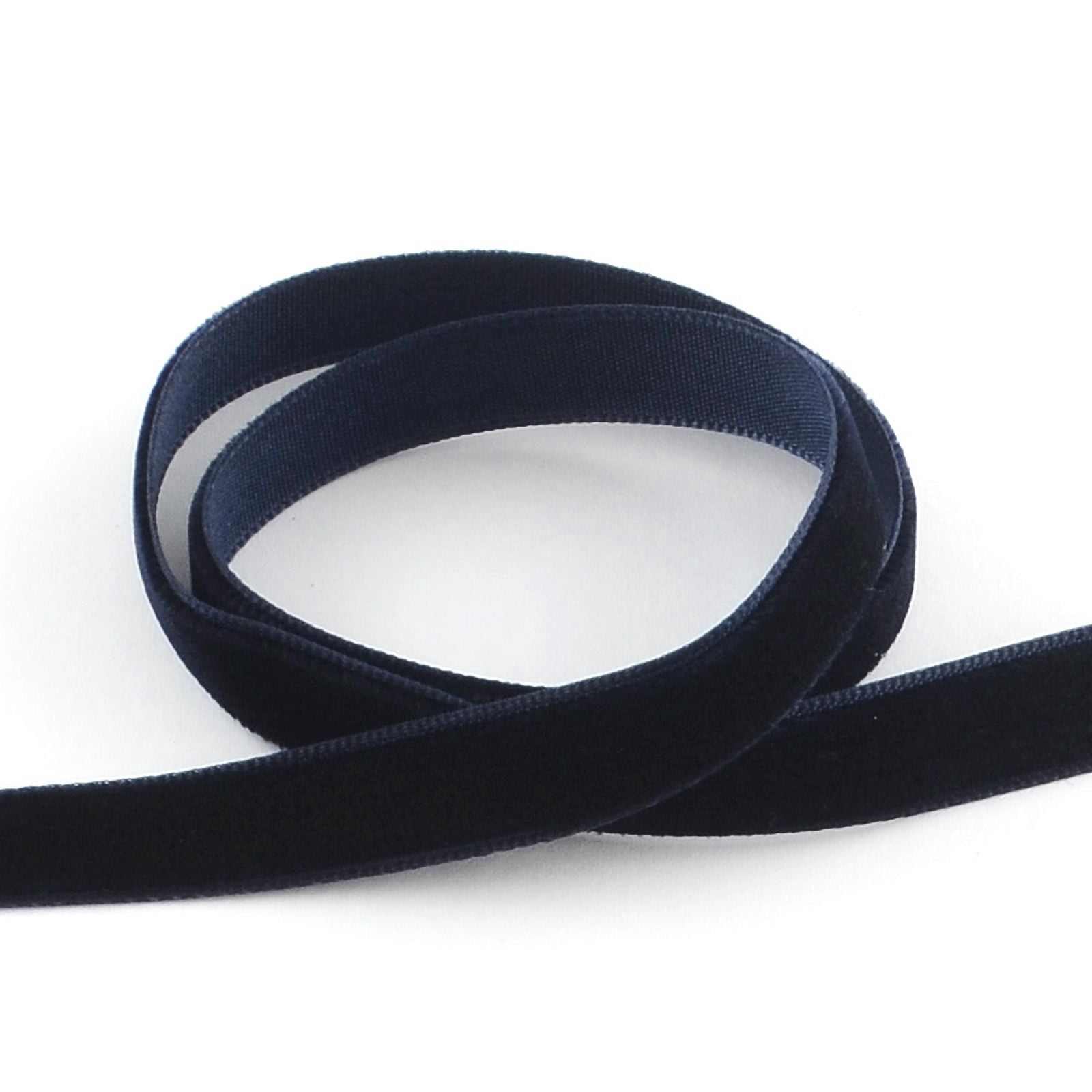 3/8 inch Single Face Velvet Ribbon Midnight Blue 3/8 inch(9.5mm) 200yards/roll(182.88m/roll)