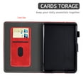 thumbnail image 2 of Dteck Case for Kindle Paperwhite (11th Generation-2021) 6.8 inch ,Magnetic Shockproof Smart PU Leather Folio Card Holder Wallet Hybrid Rubber Cover for Amazon Kindle Paperwhite 2021,Red, 2 of 5