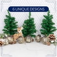 thumbnail image 6 of AuldHome Design Farmhouse Ball Ornaments (Set of 6, 2", Antique Gold); Distressed Metal Tin Glass Ball Vintage Style Christmas Decorations, 6 of 10
