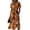 Earthy Yellow, variant on Halloween Midi Dresses for Women Short Sleeve Dresses A Line Halloween V-Neck Sundress Flowy Halloween Wedding Guest Dresses
