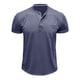 thumbnail image 5 of pstuiky camisetas para hombre, Blusa de manga corta con cuello vuelto, bolsillos y botones de colores lisos para hombre ropa de hombre xl, 5 of 7