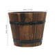 thumbnail image 3 of Maceta de barril, maceta pequeña, maceta para jardín, maceta para flores, maceta pequeña de madera para patio, 3 of 7