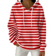 thumbnail image 2 of mfyjkho Tops Casuales Para Mujer, Sudadera Con Capucha, Manga Larga, Bolsillo, Cordón Y Estampado Para Mujer, Estilo Casual Y Moderno Tops De Gimnasio Para Mujer Xxl, 2 of 4