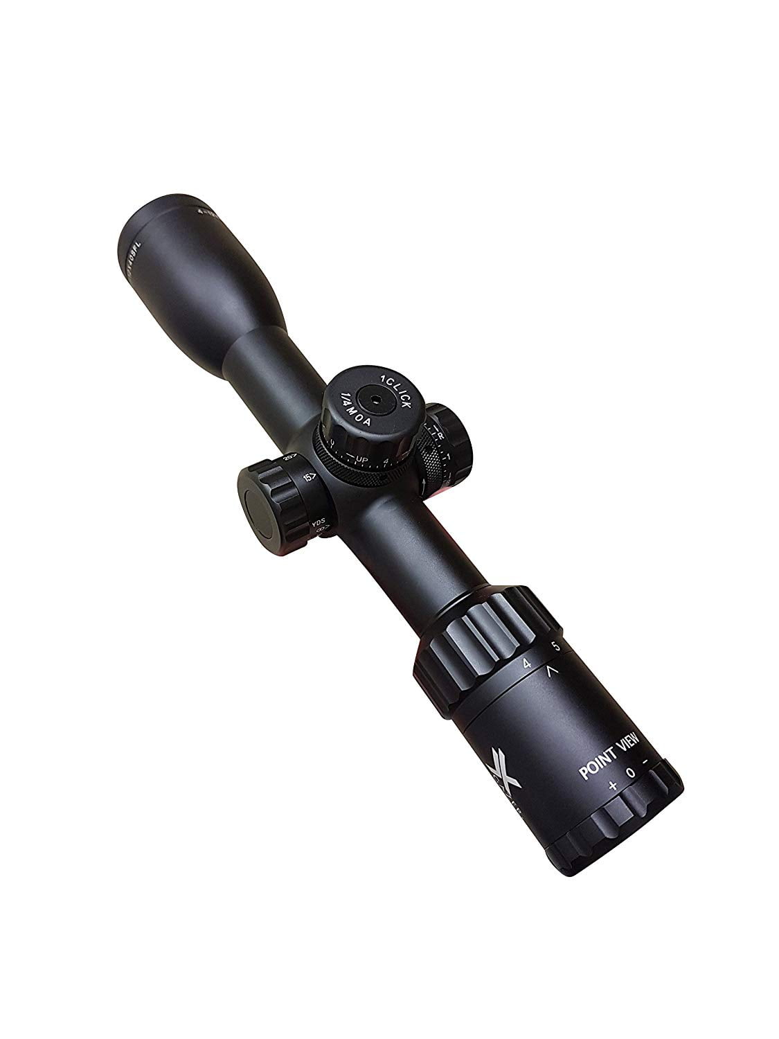 Xgazer Optics Point View Rifle Scope, Fast Focus Eyepiece & Accurate W/E Adjustment, Compact Lightweight & Short, Lockable W/E Turrets, 1-Piece Tube, Side Parallax Adjustment, Duplex Reticle 4-12x40