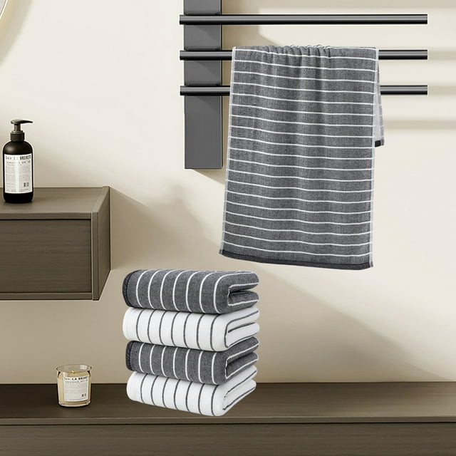 5 toallas de mano de microfibra supersuaves y absorbentes, ideales para el hogar, hotel, viajes, deportes y spa, 35 x 76 cm.