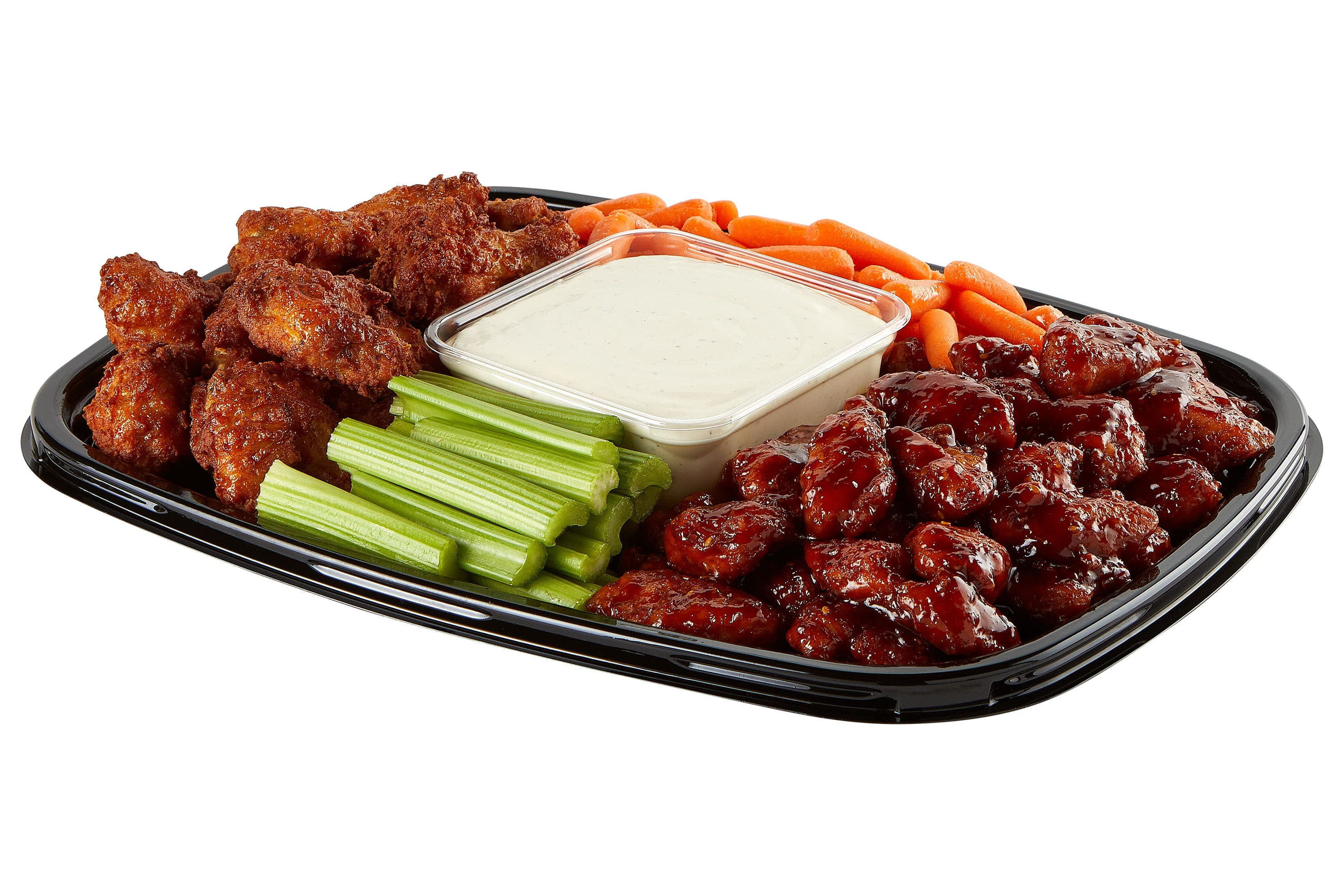 Freshness Guaranteed Fresh, Hot and Ready-to-Eat Chicken Win Party Tray, Large