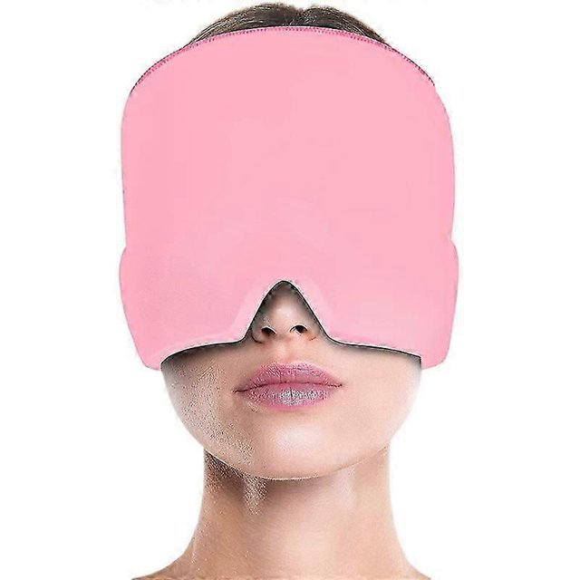 Fitting Ice Headache/migraine Relief Cap, Cold Therapy Relief Cap, Stretchable Ice Pack Eye Mask For Puffy Eyespink