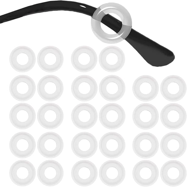 14paris Anteojos redondos de silicona Temple Grips - Confort Antideslizante Anteojos Oreja