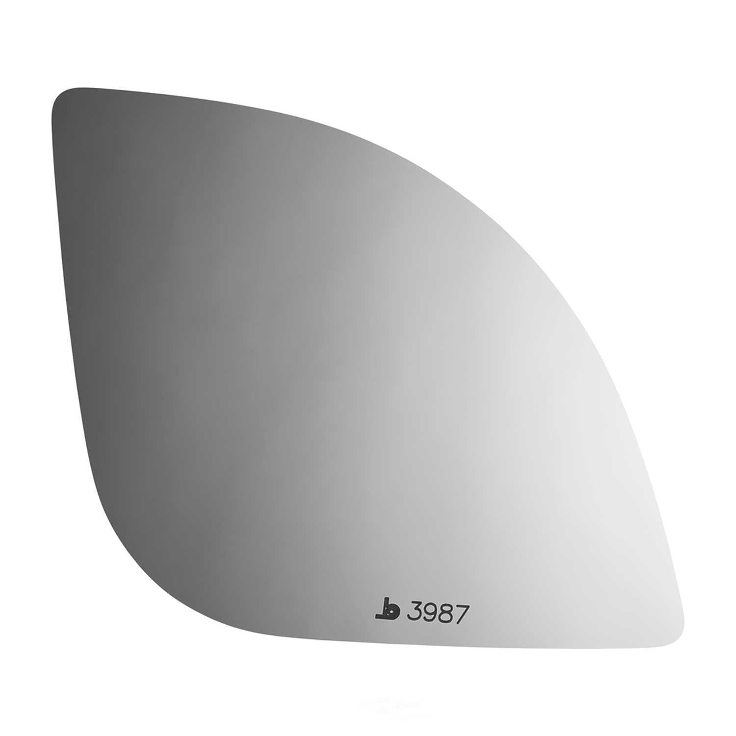 Burco Side View Mirror Replacement Glass - Clear Glass - 3987