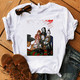 thumbnail image 3 of Nueva camiseta de verano con película de payasos de terror para niños, camiseta de algodón con estampado de Stephen King para niño y niña, camiseta de Pennywise para bebé, ropa para niño, 3 of 5