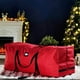 thumbnail image 1 of Bolsa de almacenamiento de árbol de Navidad grande con rueda duradera con ruedas , bolsa de lona impermeable a prueba de rasgaduras para árbol rojo Macarena Almacenamiento de árboles rodantes, 1 of 7