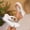 White, variant on Womens Round Toe Rhinestone Toe Post Wedge Slide Sandals, Open Toe Thick Sole Summer Beach Footwear, Casual Slip On Shoes, Sandalias Con Pedrería Para Mujer