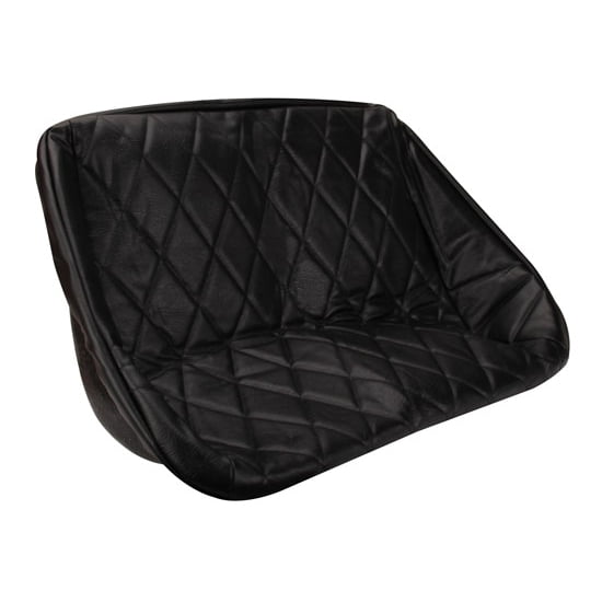 EMPI 3059 Buggy Rear Bench Seat Cover, Black Diamond Pleat, 34-1/2 In.