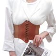 thumbnail image 2 of Mujer Bustiers Corsé Cinturón Y2k Vintage Cintura Entrenador Underbust Cinturones Cummerbunds, 2 of 7