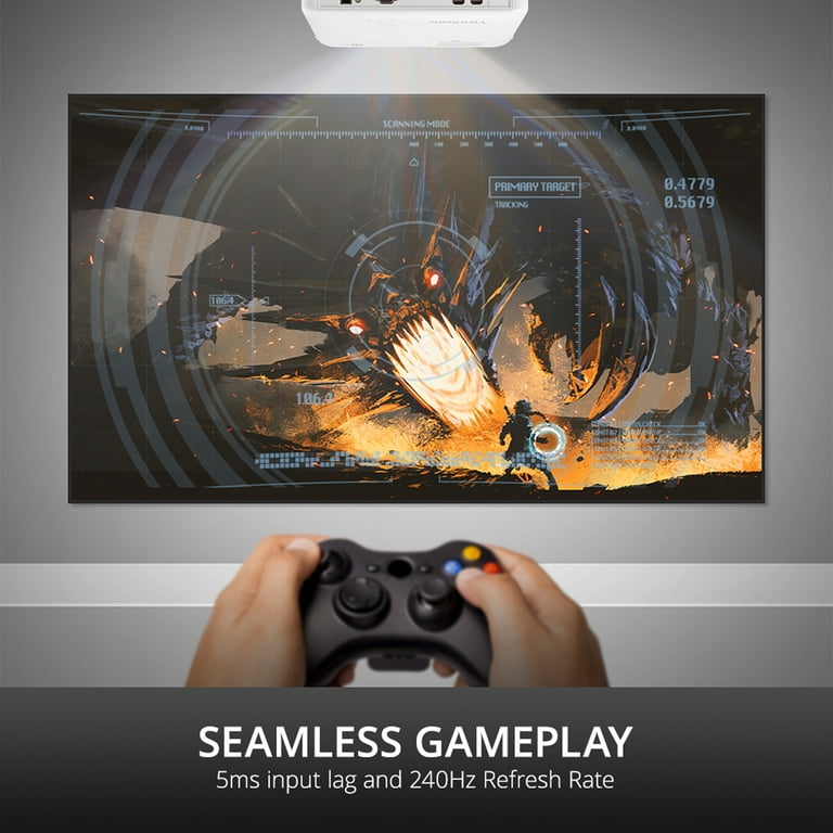 ViewSonic PX701-4K Smart High Def, Ultra HD, 3200 Lumens, 240Hz