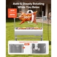 thumbnail image 3 of Dranite Rotisserie Grill 38W BBQ Spit Roaster, 132LBS Capacity Charcoal Pig/Lamb Rotisserie, 3 of 6