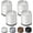 White 4 Pack, variant on Bed Risers 1 inch, 2 inch, 3 inch, 4 inch Heavy Duty, Adjustable Furniture Riser for Table Desk Couch Sofa Chair Refrigerator Washing Machine, Stackable Bed Raisers Blocks (Black 4 Pack, 1 inch)