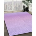 thumbnail image 3 of Ahgly Company Machine Washable Indoor Round Transitional Heliotrope Purple Area Rugs, 8' Round, 3 of 7