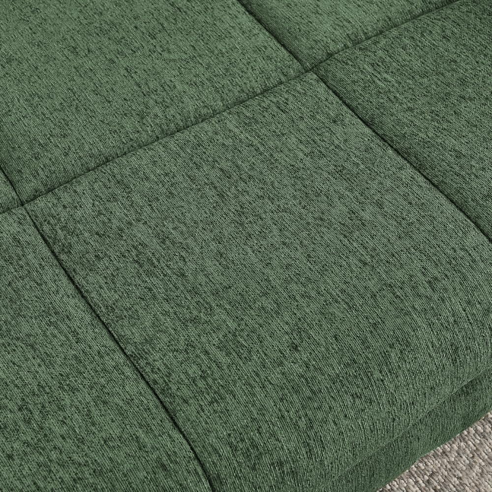51" XL Dog Bed Couch, Elevated Large Dog Sofa with Backrest and Armrests, Soft Memory Foam Extra Large Pet Bed with Removable Cushion, Durable Linen Pet Couch Furniture, Green