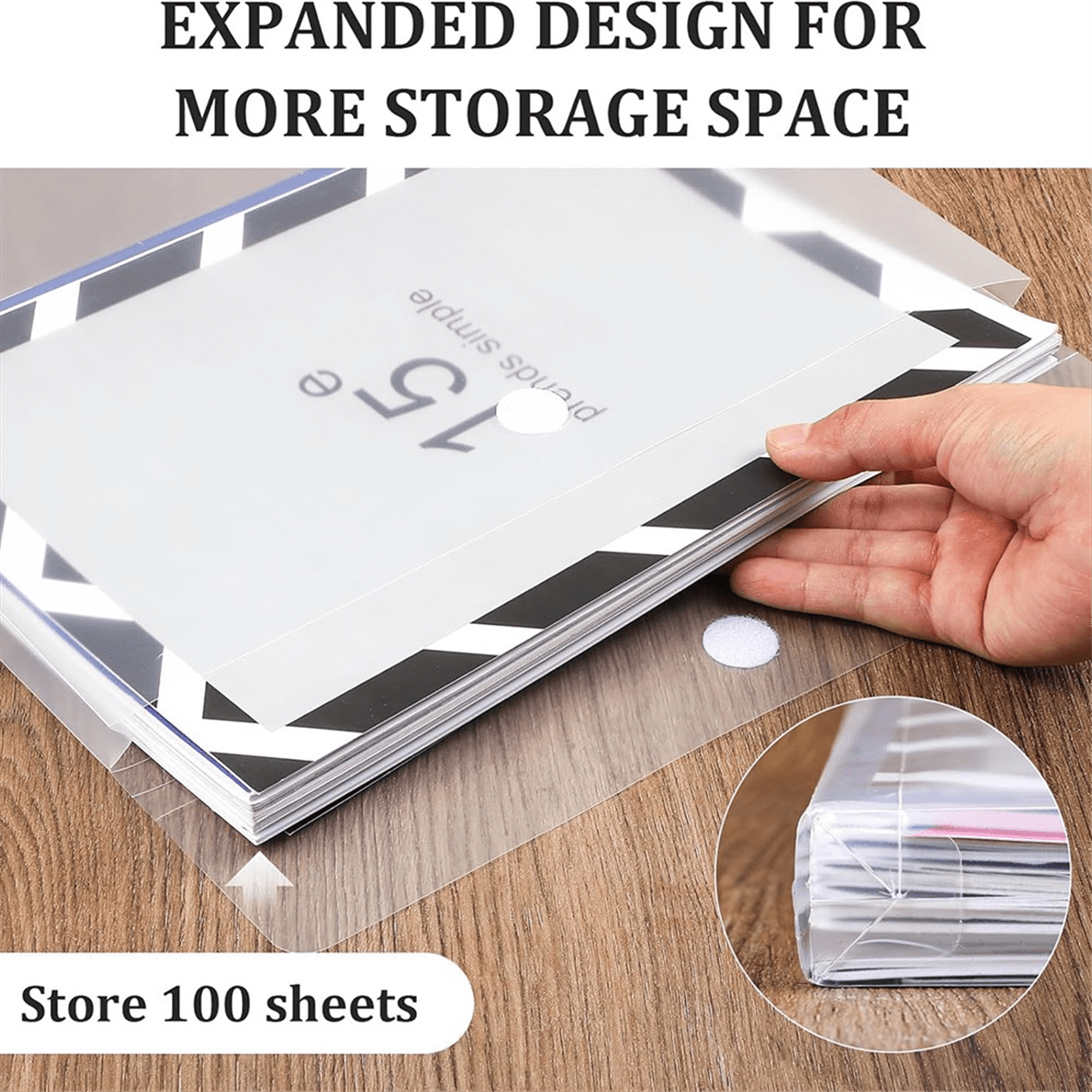 NEW 24Pcs Scrapbook Paper Storage 12x12 Organizer for Holding Photos Vinyl Sheets Files