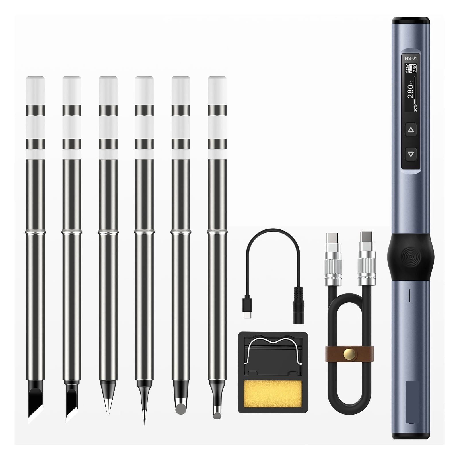 Smart Soldering Station,Electric Soldering Iron,Adjustable Constant Temperature Fast Heat Solder Iron Kit ,Portable