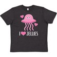 thumbnail image 3 of Inktastic Jellyfish Pink Ocean Creature Youth T-Shirt, 3 of 5