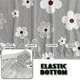 thumbnail image 6 of Xoenoiee Futon Cover Armless Sofa Covers Sofa Bed Covers Stretch Futon Couch Cover Sofa Slipcover Washable Furniture Protector, Daisy Flower Gray, 6 of 8