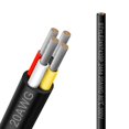 thumbnail image 1 of wqlpp-20 Gauge 4 Conductor Electrical Wire, 33FT 20AWG Black PVC Stranded Tinned Copper 4 Wire Cable, 20/4 Cord Extension Cable for LED Lamp Lighting, Automotive, Speaker, Audio, Power etc., 1 of 4
