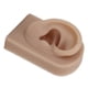 thumbnail image 3 of Modelo De Oreja Falsa, Fácil De Usar, Multiusos, Reutilizable, Oreja Derecha, Modelo De Oreja Humana De Silicona Para Entrenamiento De Perforación De Oreja Para Exhibición De ANGGREK Marrón, 3 of 8