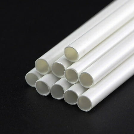 

White ABS Styrene Plastic Strip Tube Round Bar Rods Square Bar Rod 250Mm Length