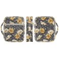 thumbnail image 2 of Xixirimido Retro Daisy Flower Print Bible Cover, Bible Carrying Book Case for Women Men, Multi-pocket Protective Church Organizer Bag with Handle & Bookmarks Christian Gift, 2 of 7