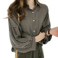 thumbnail image 3 of Women Tops Long Sleeves Breathable Stretchy Daily Ritual Women Shirt for Travel, 3 of 8
