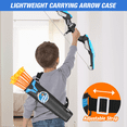 thumbnail image 2 of QDRAGON Bow and Arrow for Kids, LED Light Up Archery Set with 12 Suction Cup Arrows, 1 Standing Target, 3 Score Targets & 1 Quiver, Indoor Outdoor Sport Gifts for Boys Girls Ages 4-12, Blue, 2 of 9