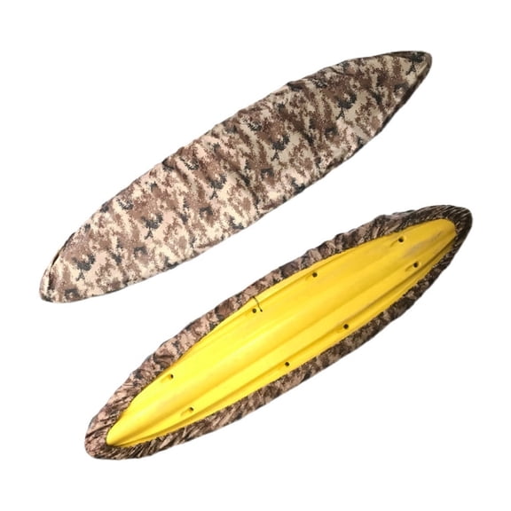 15-16.4ft Waterproof Kayak Canoe Cover 210D UV50  Shield Fishing Boat Protector, Desert Camo