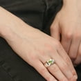 thumbnail image 5 of Gem Stone King 2.03 Cttw Green Peridot Ring for Men in 925 Sterling Silver | Gemstone Birthstone | Available in Size 7, 8, 9, 10, 11, 12, 13, 5 of 6
