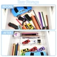 thumbnail image 3 of Set organizador de cajones Manalete de plástico transparente, 15 unidades, 3 of 6
