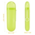 thumbnail image 2 of Unique Bargains Portable Toothbrush Case with Hook Traveling Toothbrush Holders Case Plastic Yellow 8.07"x2.36"x1.38", 2 of 7