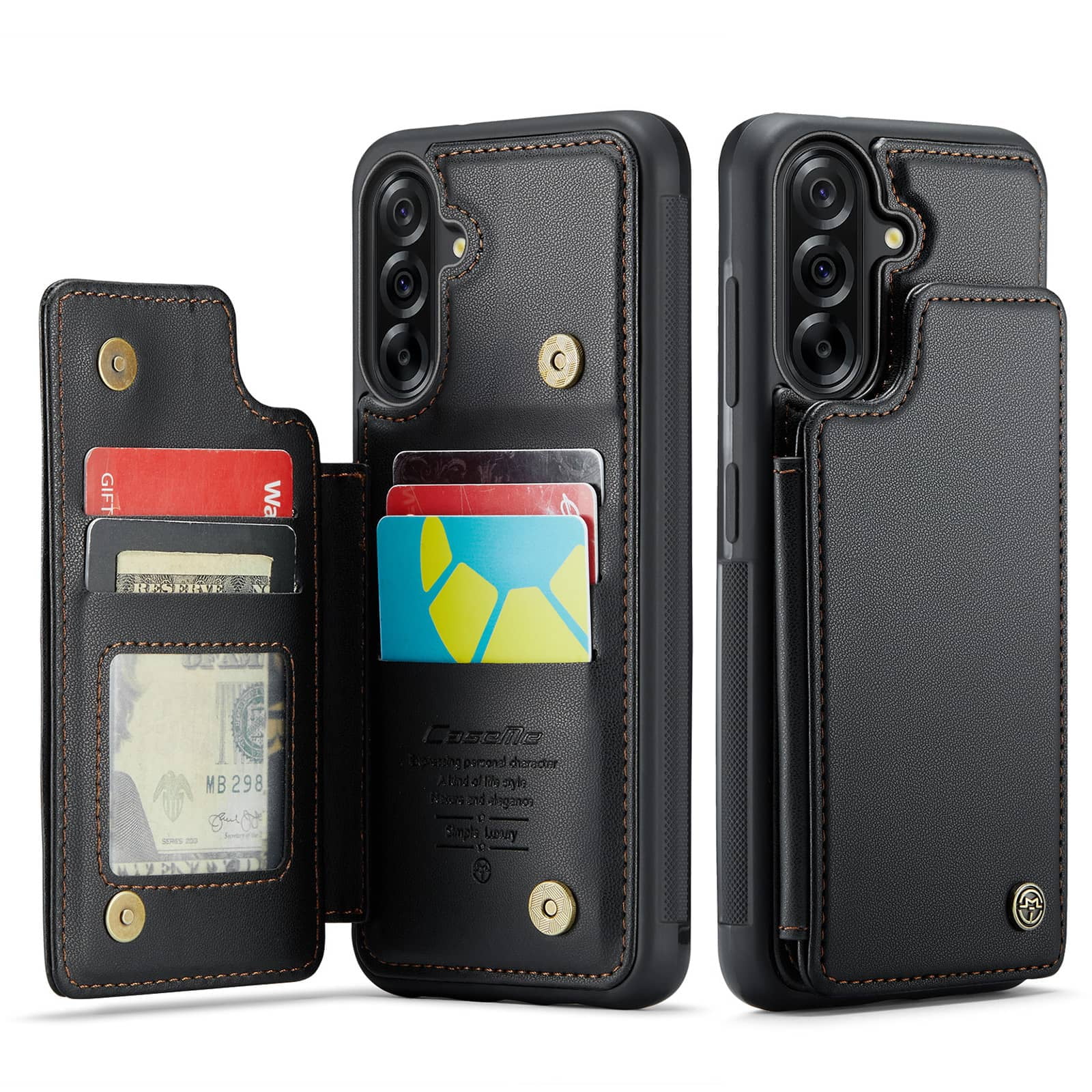 For Samsung Galaxy A36 5G Case with Card Holder, Wallet Case for Women Men with RFID Blocking, Durable Leather Kickstand Magnetic Clasp Shockproof for Samsung Galaxy A36 5G
