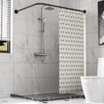 thumbnail image 1 of Stainless U Shaped Bathroom Bathtub Corner Shower Curtain Rod Rack  Size Adjustable (U Shaped   Length on both sides  width, 1 of 5