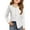 White, variant on Girls Long Sleeve Button Down Shirt Classic Collared School Uniform Blouse with Front Pocket for Kids Teens