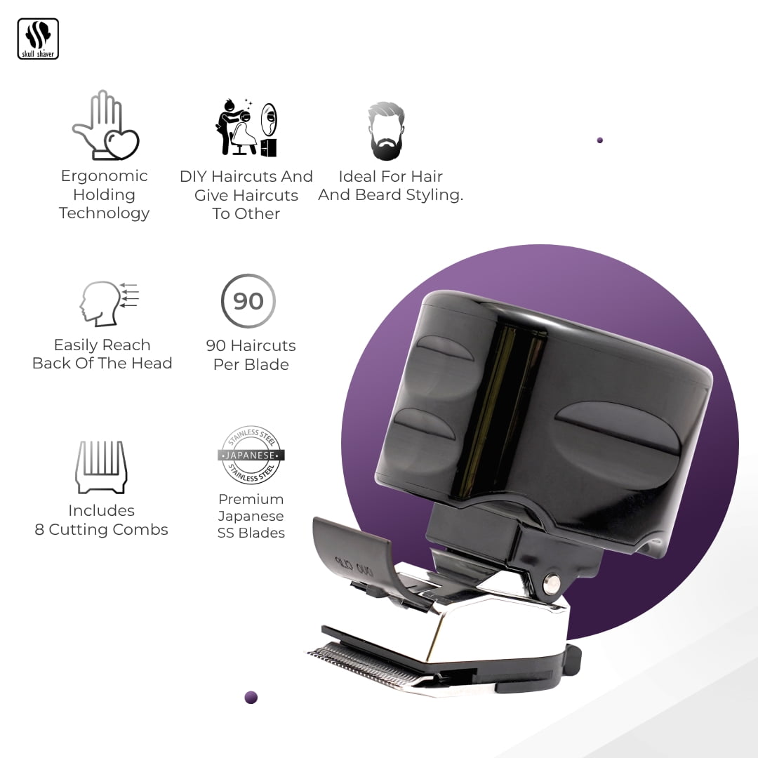 Beast Clipper DUO: Electric hair clipper for Head, Beard & Mustache | 5-Minute DIY Haircuts | Authorized Seller - Skull Shaver | Not Other Resellers