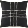 thumbnail image 7 of Nanshing Vina 7 Piece Contemporary Striped Comforter Set, Black Gold, Queen, 7 of 7