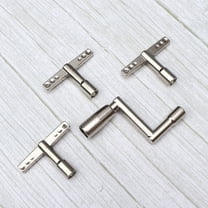 Toddmomy 4Pcs Slotted Drum Key Wrenches for Drum Set Tuning and Unloading Metal Silver 2 x 1.4 x 0.12in