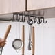 thumbnail image 2 of ¡Liquidación! Ganchos Dusknt para colgar debajo de la repisa, soporte para tazas, perforador, soporte para utensilios de cocina, ganchos colgantes para armario de cocina, 1 gancho, negro., 2 of 4