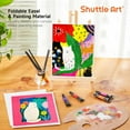 thumbnail image 4 of Shuttle Art 54 Pack Acrylic Paint Set, Acrylic Painting Set with 30 Colors Acrylic Paint, Wooden Easel, Painting Canvas, Paint Brushes, Palette, Art Painting Supplies for Adults Beginner Artists, 4 of 8