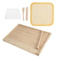 thumbnail image 3 of Dual Use Bamboo Dough Board Pastry Food Cutting Chopping Board Worktop Kitchen Utensil, 3 of 14