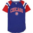 thumbnail image 1 of STARTER Camiseta gráfica para mujer Chicago Cubs, azul, mediana, 1 of 2