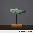 thumbnail image 3 of Wooden Fish Statue Nordic Home Decorations Fish Sculpture Ornaments C, 3 of 5
