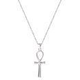 thumbnail image 3 of Hot Silver Women's Sterling Silver Ankh Cross Necklace, 3 of 4
